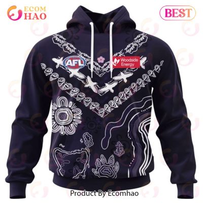 AFL Fremantle Dockers Custom Name Number 2023 Indigenous Guernsey Pullover Hoodie