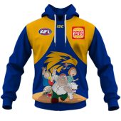 Afl West Coast Eagles Custom Name Number Family Guy Guernsey Pullover Hoodie Front.jpg - demo10