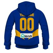 Afl West Coast Eagles Custom Name Number The Simpsons Guernsey Pullover Hoodie Back.jpg - demo10