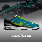 Aston Martin F1 New Season Air Jordan 1 Low - CarRacing shoes
