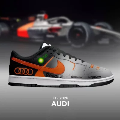 Audi F1 New Season Air Jordan 1 Low - CarRacing shoes