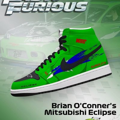 Brian O'Conner's Eclipse V.1 Fast and Furious High Top Shoes - CarRacing shoes