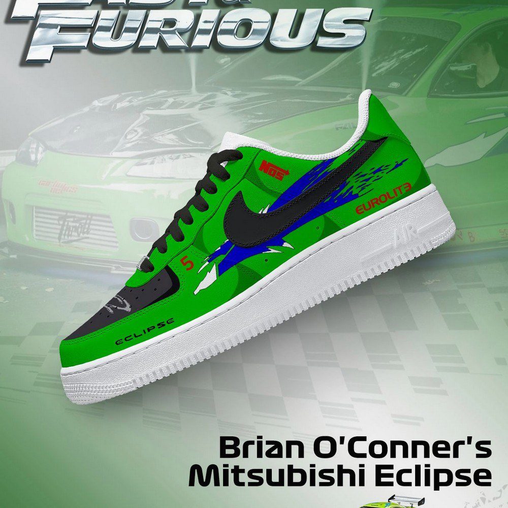 Brian O'Conner's Eclipse Fast and Furious AF1 Shoes - CarRacing shoes Brian O'Conner's Eclipse Fast and Furious AF1 Shoes - CarRacing shoes