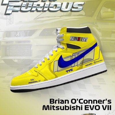 Brian O'Conner's EVO VII V.1 Fast and Furious High Top Shoes - CarRacing shoes