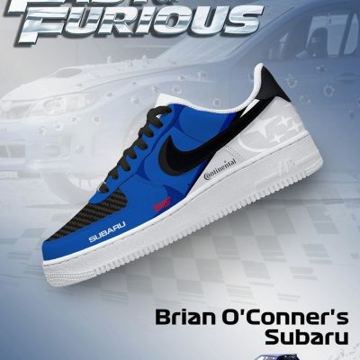 Brian O'Conner's Impreza WRX STI Fast and Furious AF1 Shoes - CarRacing shoes