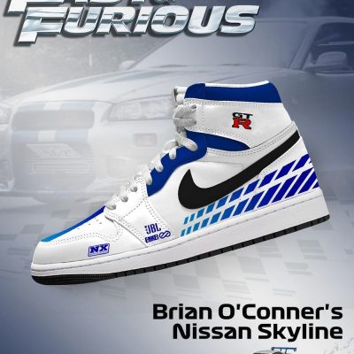 Brian O'Conner's Skyline V.1 Fast and Furious High Top Shoes - CarRacing shoes