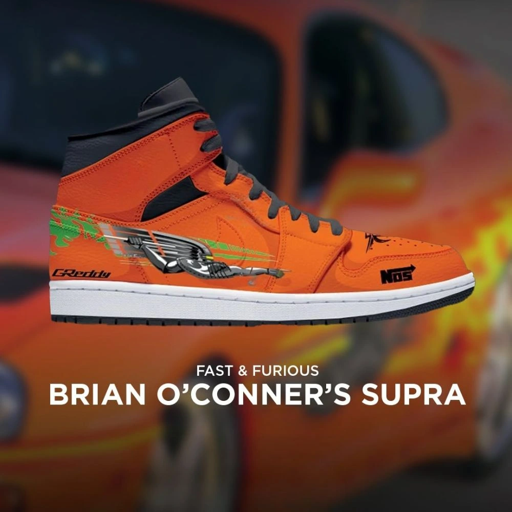 Brian Oconners Supra Fast and Furious New Edition High Top Shoes - CarRacing shoes Brian Oconners Supra Fast and Furious New Edition High Top Shoes - CarRacing shoes