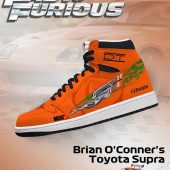 Brian O'Conner's Supra V.2 Fast and Furious High Top Shoes - CarRacing shoes