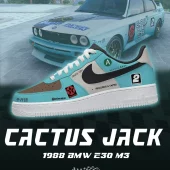Cactus Jack 1988 E30 M3 Low Top Shoes - CarRacing shoes
