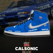 Calsonic R32 GT-R High Top Shoes - CarRacing shoes