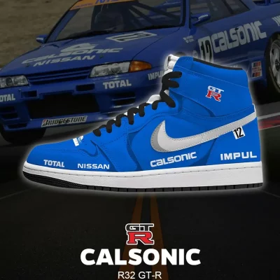 Calsonic R32 GT-R High Top Shoes - CarRacing shoes