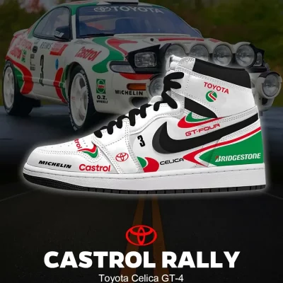 Castrol Rally Celica GT-4 High Top Shoes - CarRacing shoes