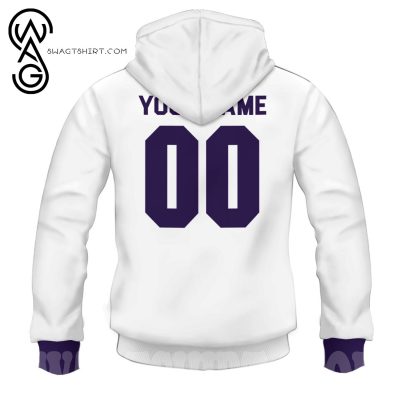 AFL Fremantle Dockers Custom Name Number White Vintage Guernsey Pullover Hoodie