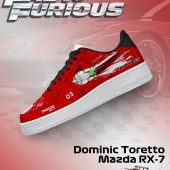 Dominic Toretto RX-7 Fast and Furious AF1 Shoes - CarRacing shoes