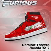 Dominic Toretto RX-7 V.3 Fast and Furious High Top Shoes - CarRacing shoes