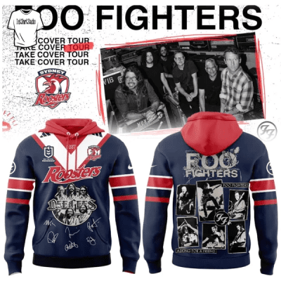 Sydney Roosters NRL x Foo Fighters 2026 Tour Jersey