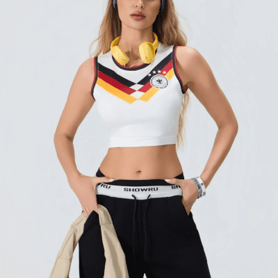 Personalized Germany Women Crop Top Soccer Tank Jersey Women's Tank Top shirt