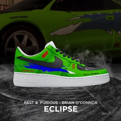 Eclipse Brian O'Connor Fast and Furious Low Top Shoes - CarRacing shoes