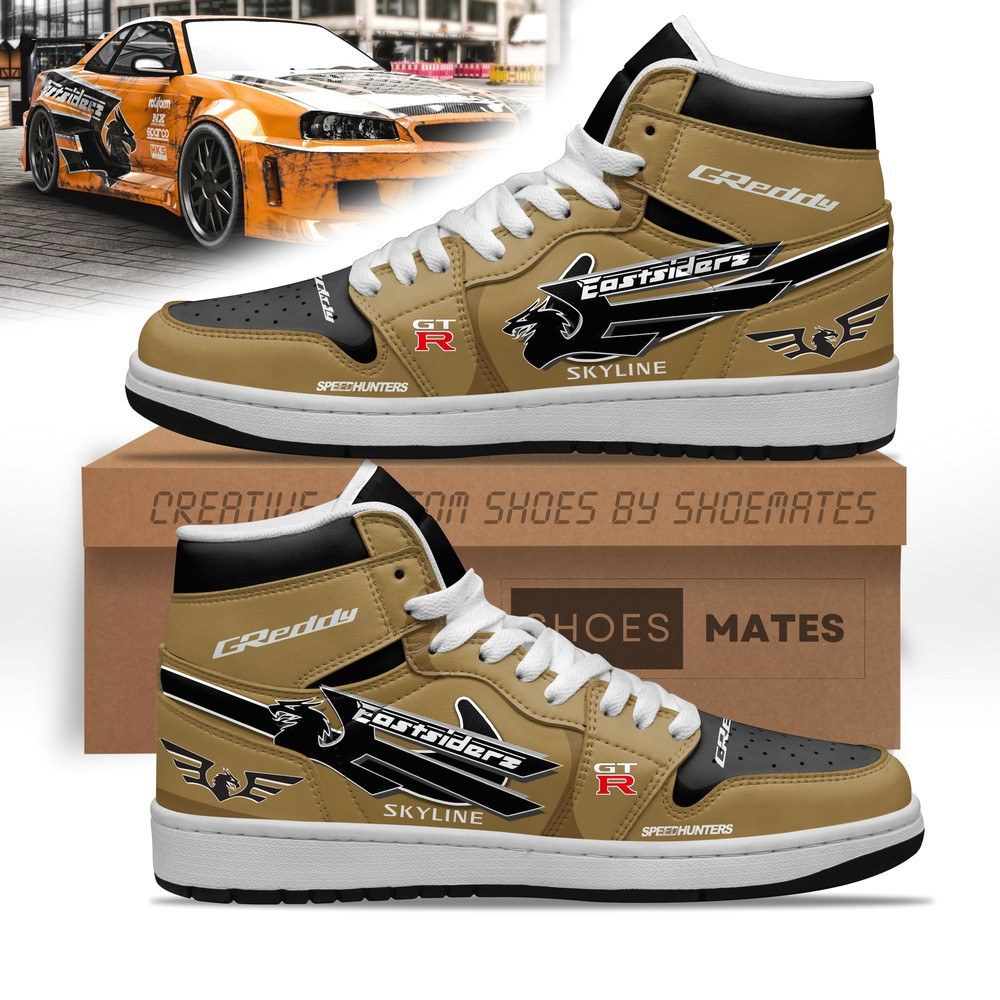 Eddie R34 AJ1 High Top Shoes - CarRacing shoes Eddie R34 AJ1 High Top Shoes - CarRacing shoes