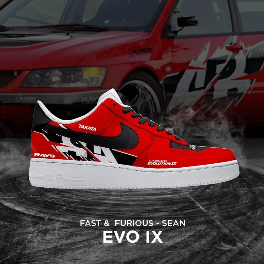 Evo IX Sean Fast and Furious Low Top Shoes - CarRacing shoes Evo IX Sean Fast and Furious Low Top Shoes - CarRacing shoes