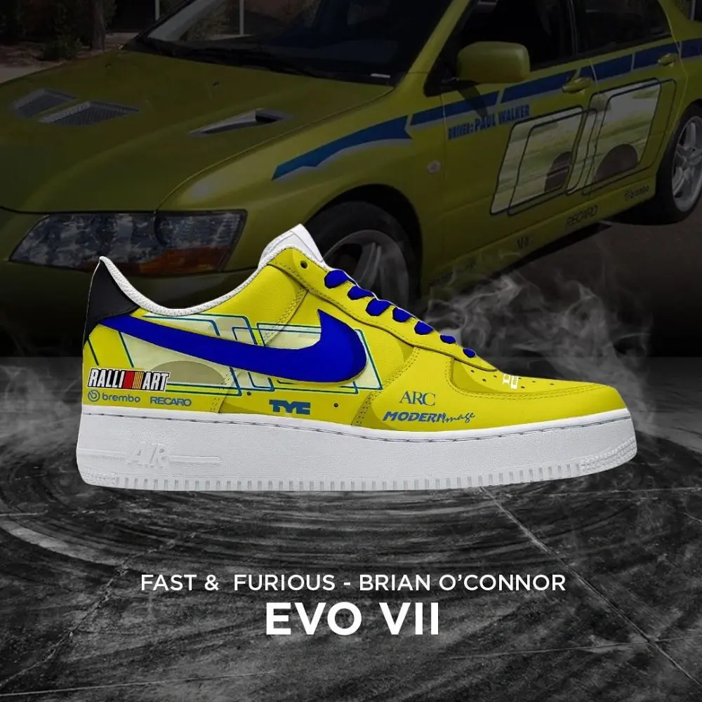 Evo VII Brian O'Connor Fast and Furious Low Top Shoes - CarRacing shoes Evo VII Brian O'Connor Fast and Furious Low Top Shoes - CarRacing shoes