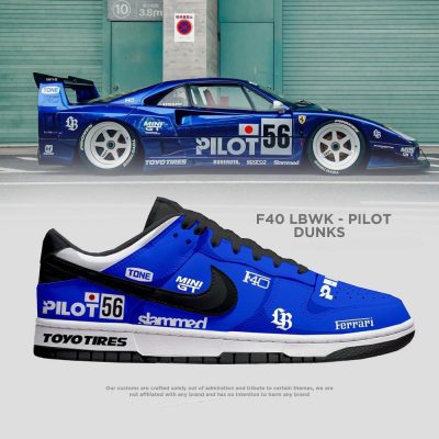 F40 Pilot Liberty Walk Dunk Shoes - CarRacing shoes