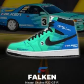 Falken Skyline R32 GT-R High Top Shoes - CarRacing shoes