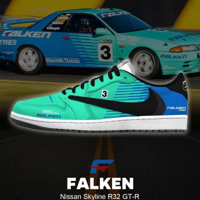 Falken Skyline R32 GT-R Low Top Shoes - CarRacing shoes Falken Skyline R32 GT-R Low Top Shoes - CarRacing shoes