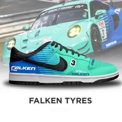 Falken Tyres Car Racing Special Air Jordan 1 Low - CarRacing shoes