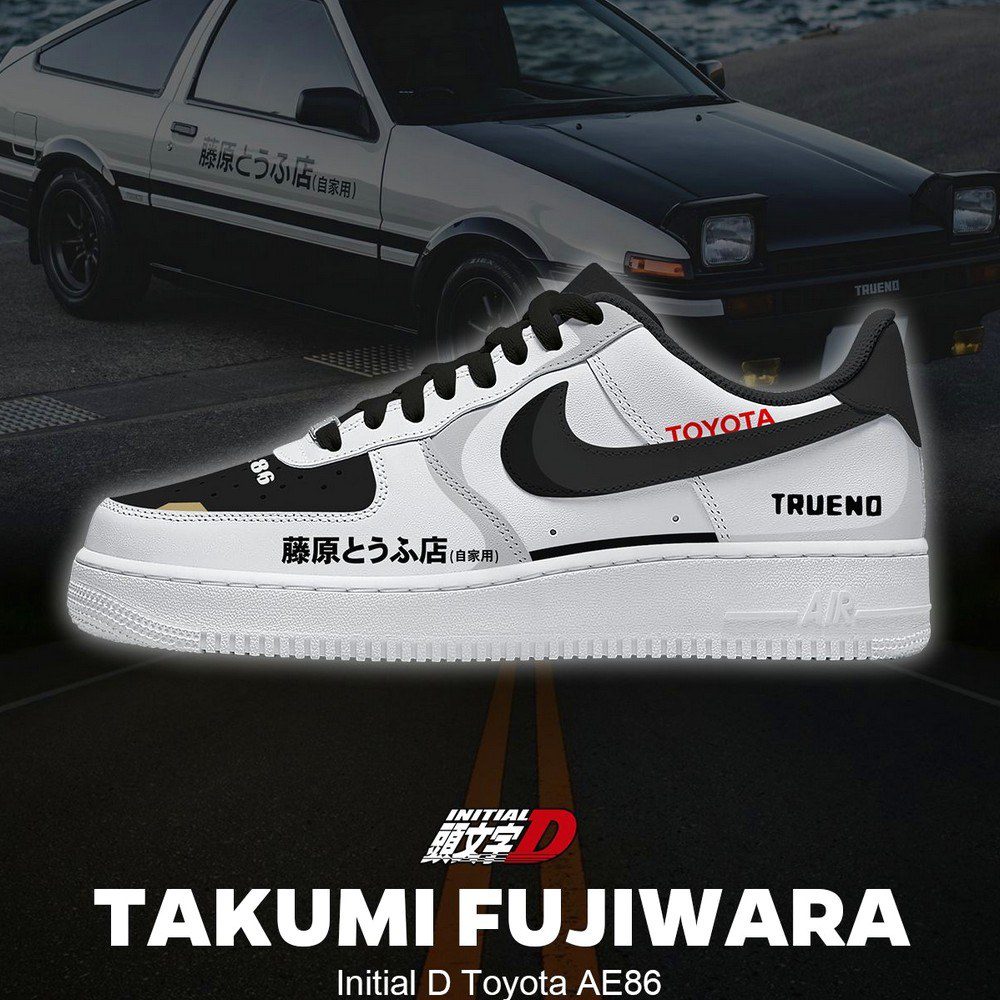 Fujiwara's AE86 AF1 Shoes - CarRacing shoes Fujiwara's AE86 AF1 Shoes - CarRacing shoes
