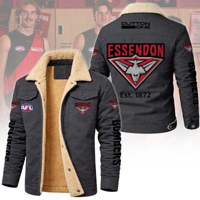 Essendon Football Club AFL Cargo Fleece Jacket v1