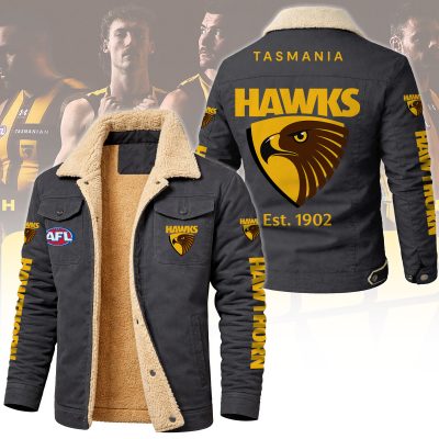Hawthorn Football Club AFL Cargo Fleece Jacket v1