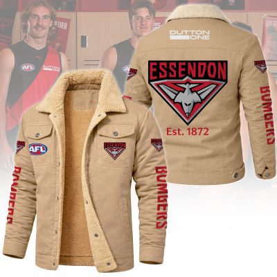 Essendon Football Club AFL Cargo Fleece Jacket v1