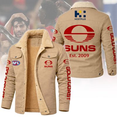 Gold Coast Football Club AFL Cargo Fleece Jacket v1