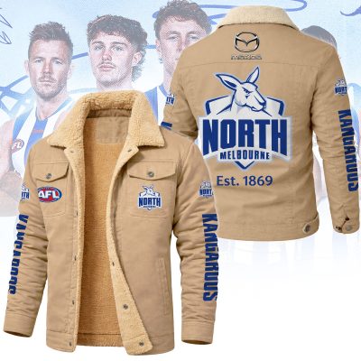 North Melbourne Football Club AFL Cargo Fleece Jacket v1