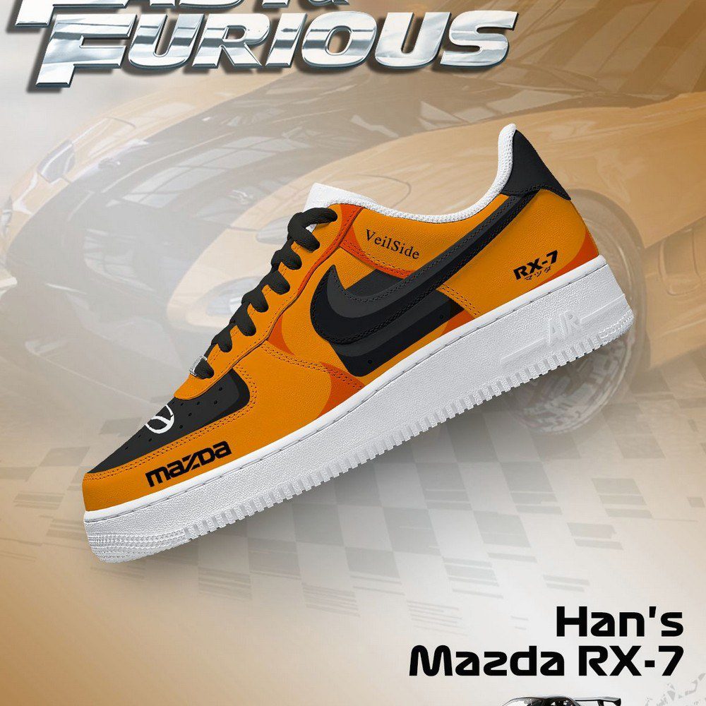 Han's RX-7 Fast and Furious AF1 Shoes - CarRacing shoes Han's RX-7 Fast and Furious AF1 Shoes - CarRacing shoes