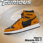Han's RX-7 V.1 Fast and Furious High Top Shoes - CarRacing shoes