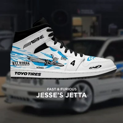 Jesses Jetta Fast and Furious New Edition High Top Shoes - CarRacing shoes