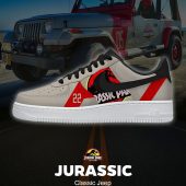 Jurassic Park Classic Jeep AF1 Shoes - CarRacing shoes