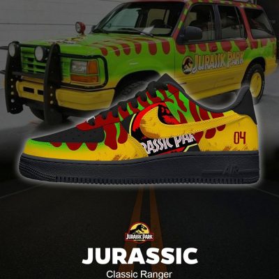Jurassic Park Classic Ranger AF1 Shoes - CarRacing shoes