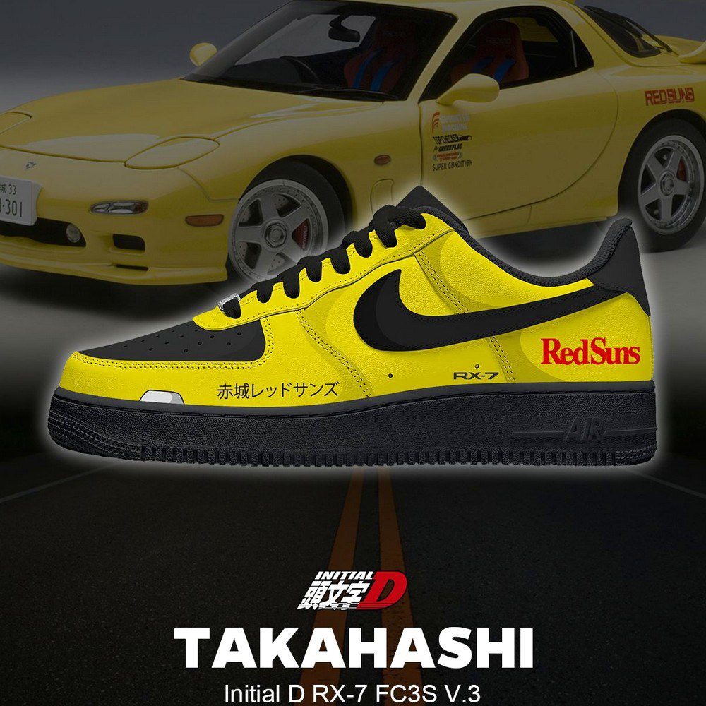 Keisuke RX-7 FD3S AF1 Shoes - CarRacing shoes Keisuke RX-7 FD3S AF1 Shoes - CarRacing shoes
