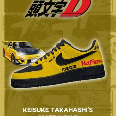 Keisuke Takahashi RX-7 FC3S V.2 Initial D Low Top Shoes - CarRacing shoes