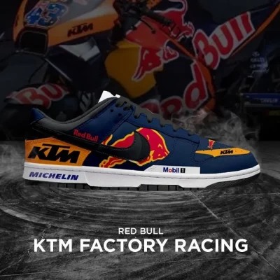 KTM Factory Racing F1 Special Air Jordan 1 Low - CarRacing shoes