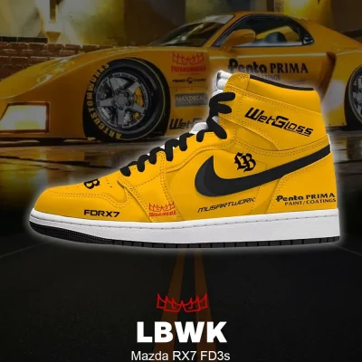 LBWK RX7 FD3s V.2 High Top Shoes - CarRacing shoes