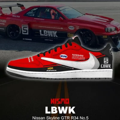 LBWK Skyline GTR R34 No.5 Low Top Shoes - CarRacing shoes LBWK Skyline GTR R34 No.5 Low Top Shoes - CarRacing shoes
