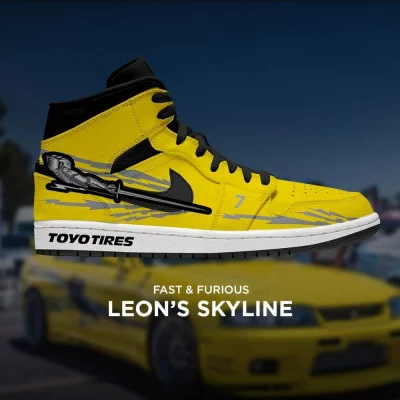 Leons Skyline Fast and Furious New Edition High Top Shoes - CarRacing shoes