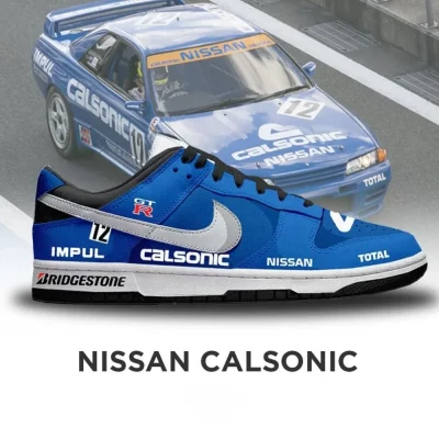 Nissan Calsonic Car Racing Special Air Jordan 1 Low - CarRacing shoes