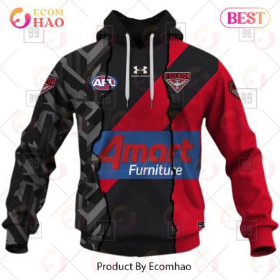 AFL Essendon Bombers Custom Name Number 2023 Mix Guernsey Pullover Hoodie