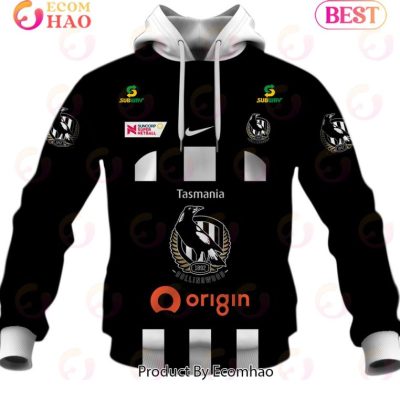 AFL Collingwood Magpies Custom Name Number 2022 Guernsey Pullover Hoodie