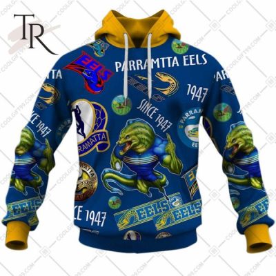 NRL Parramatta Eels Special Faded Design Hoodie